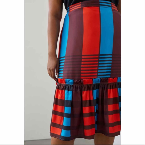Anthropologie Eva Franco Flounced Midi Skirt - Picture 2 of 15